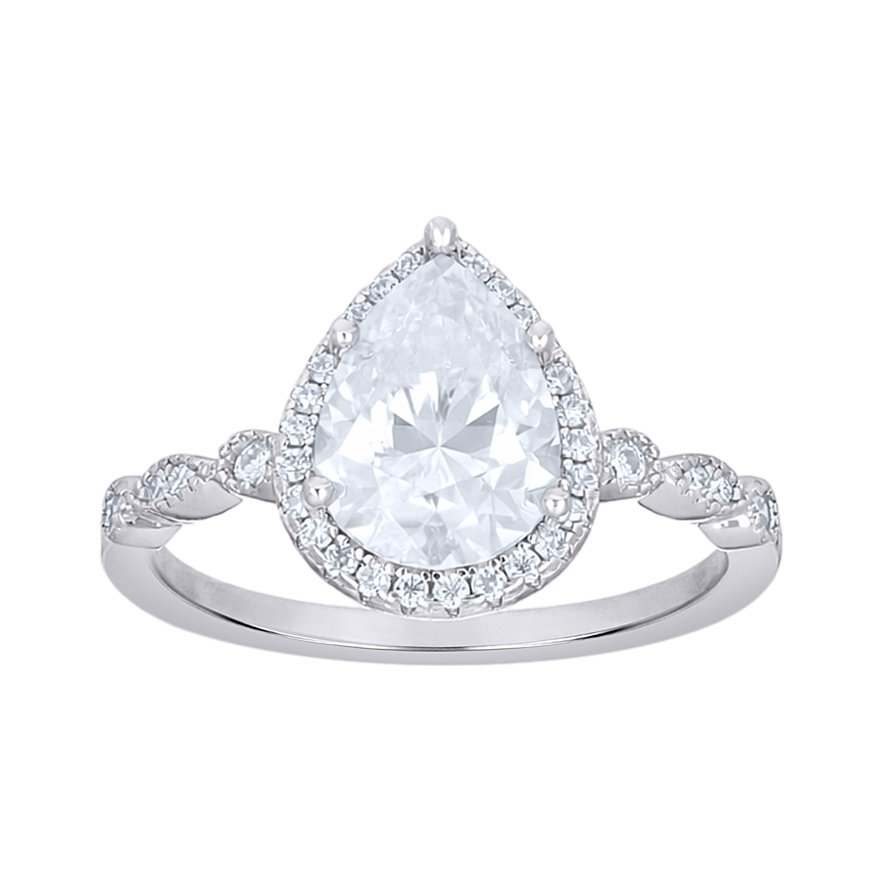 925 Sterling Silver Moissanite Ring S5-S9