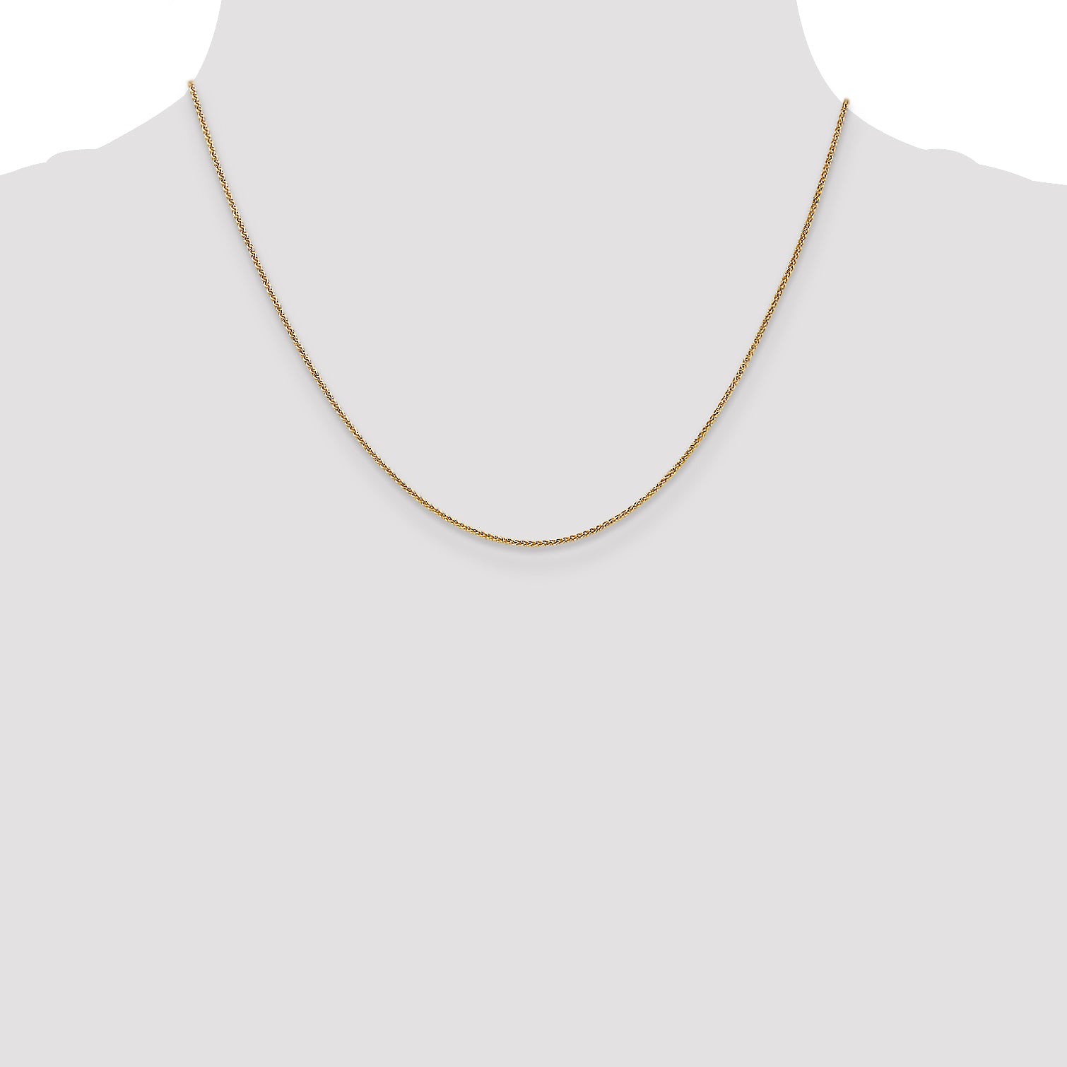 14K 1.0mm Spiga Chain