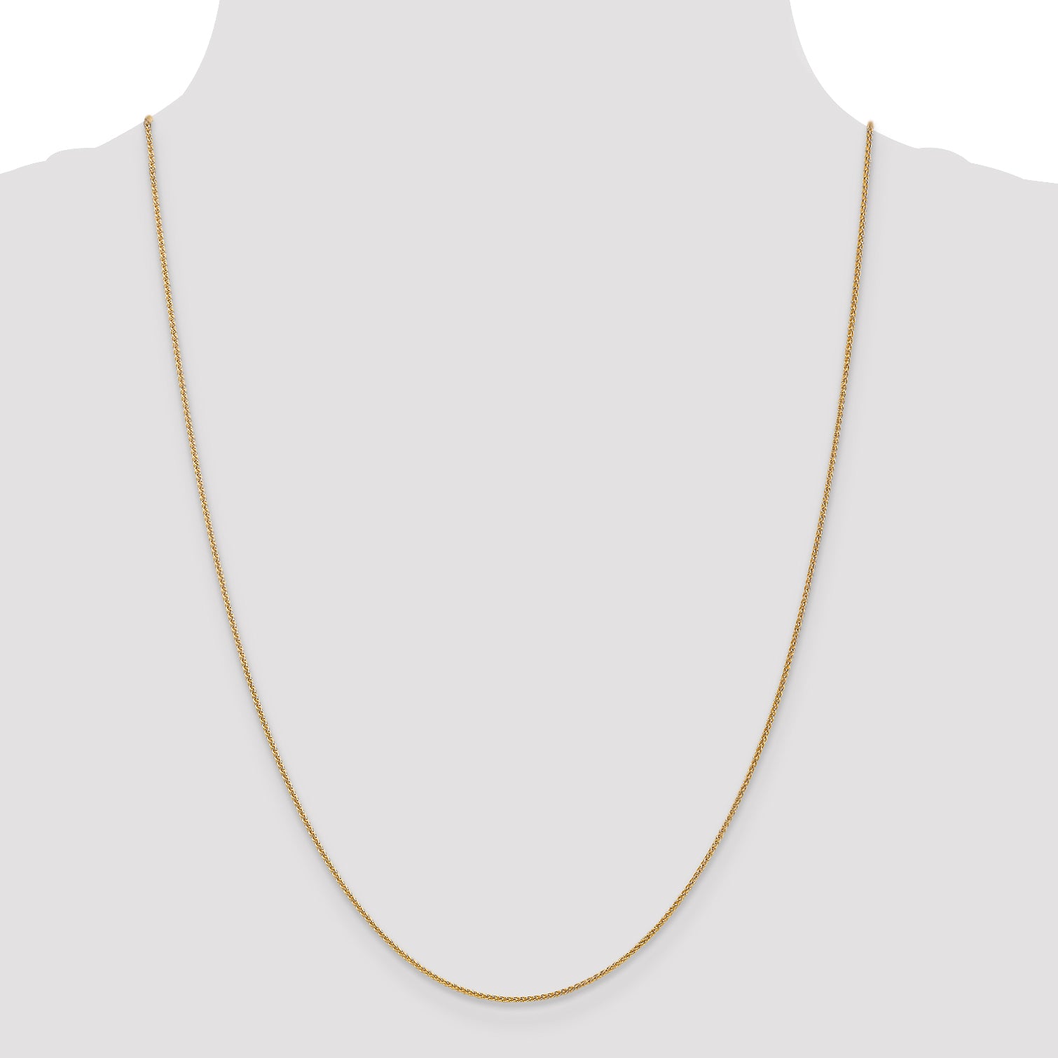 14K 1.0mm Spiga Chain