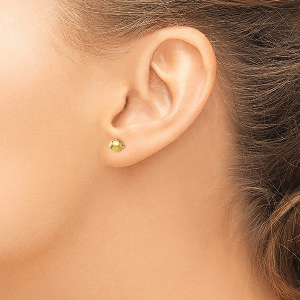 14K Polished 5mm Ball Post Earrings