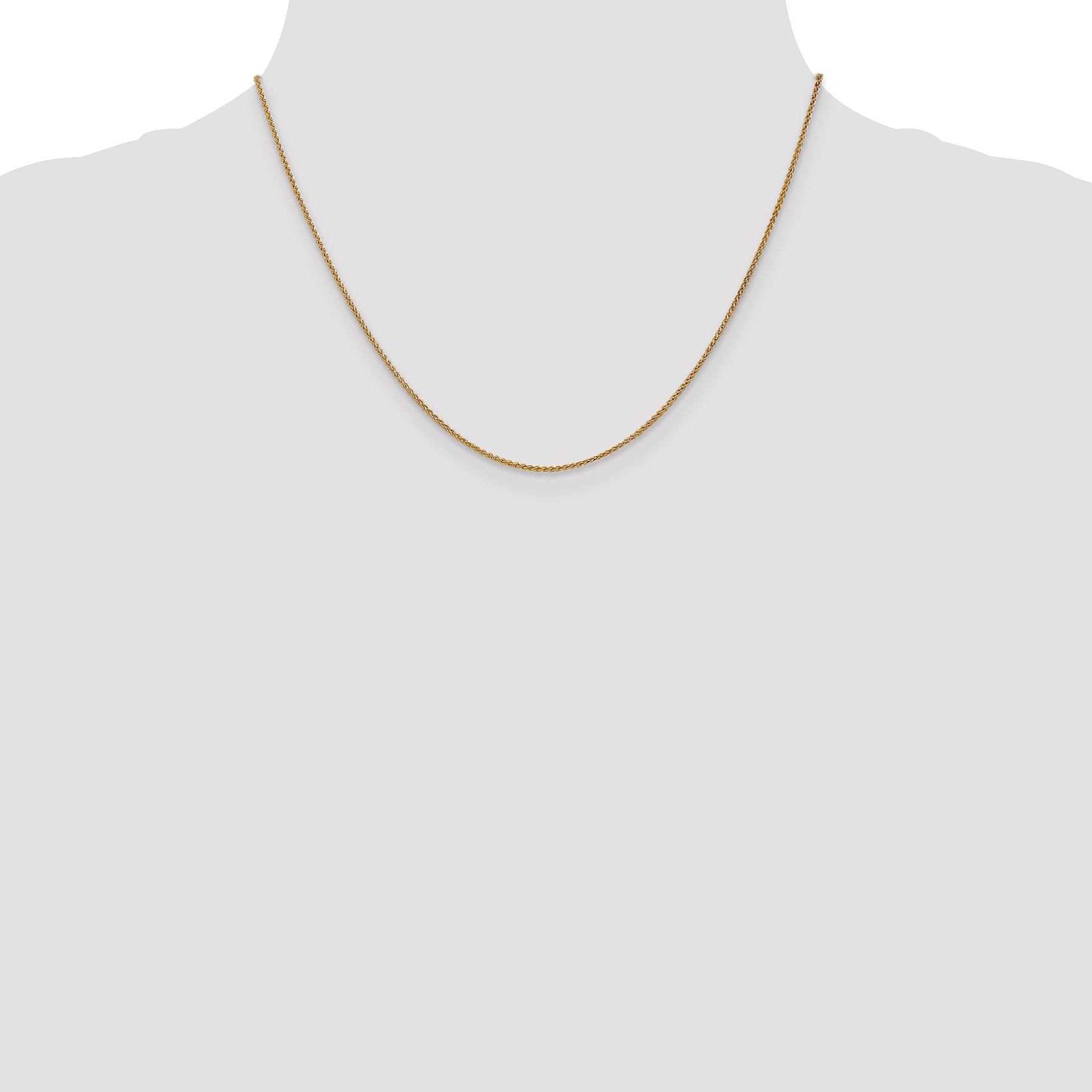 14K 1.2mm Spiga Chain