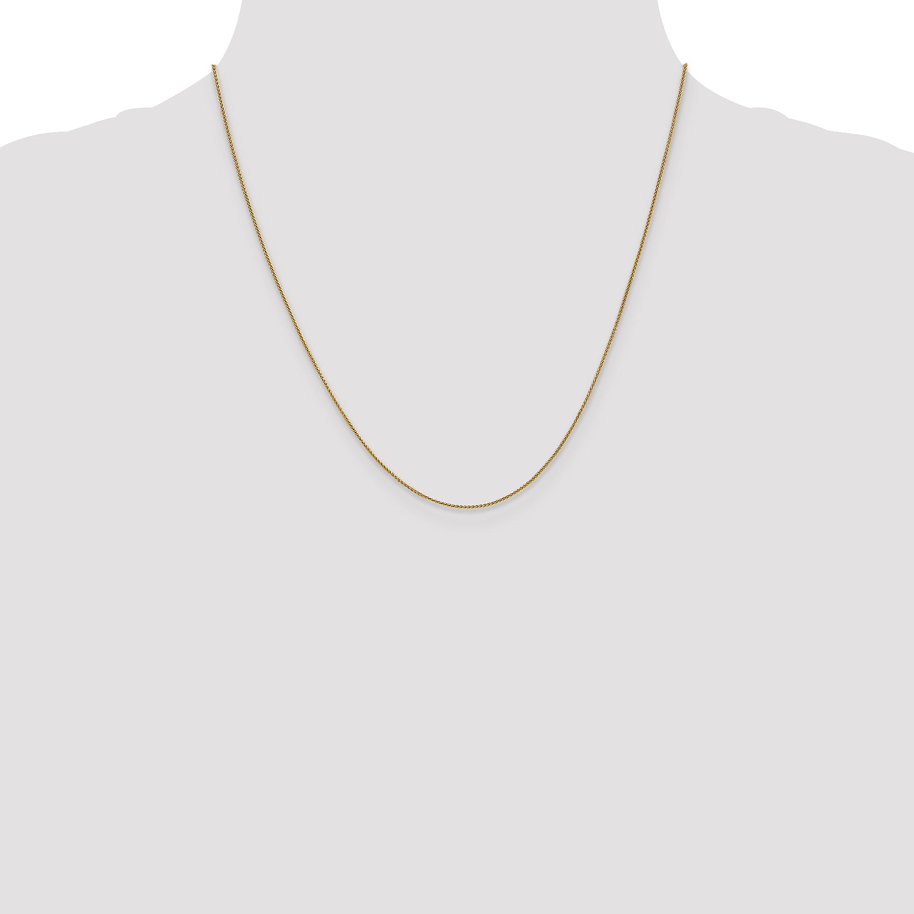 14K .8mm Spiga Chain