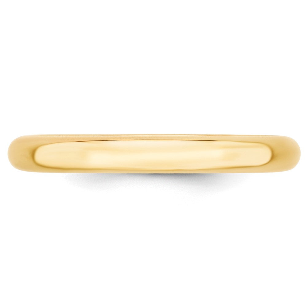 10k Yellow Gold 3mm Standard Weight Comfort Fit Wedding Band Size 13.5
