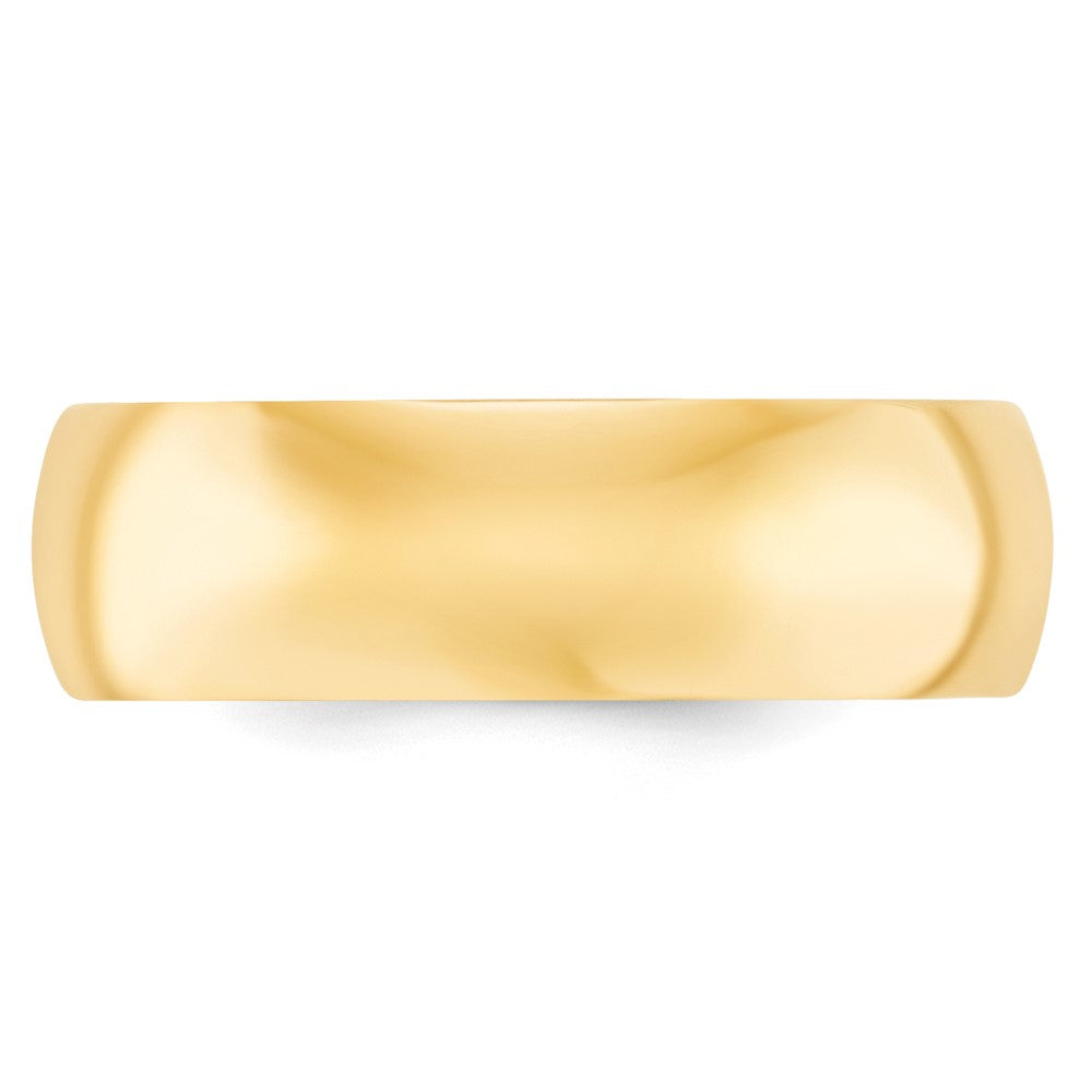 10k Yellow Gold 7mm Standard Weight Comfort Fit Wedding Band Size 9.5