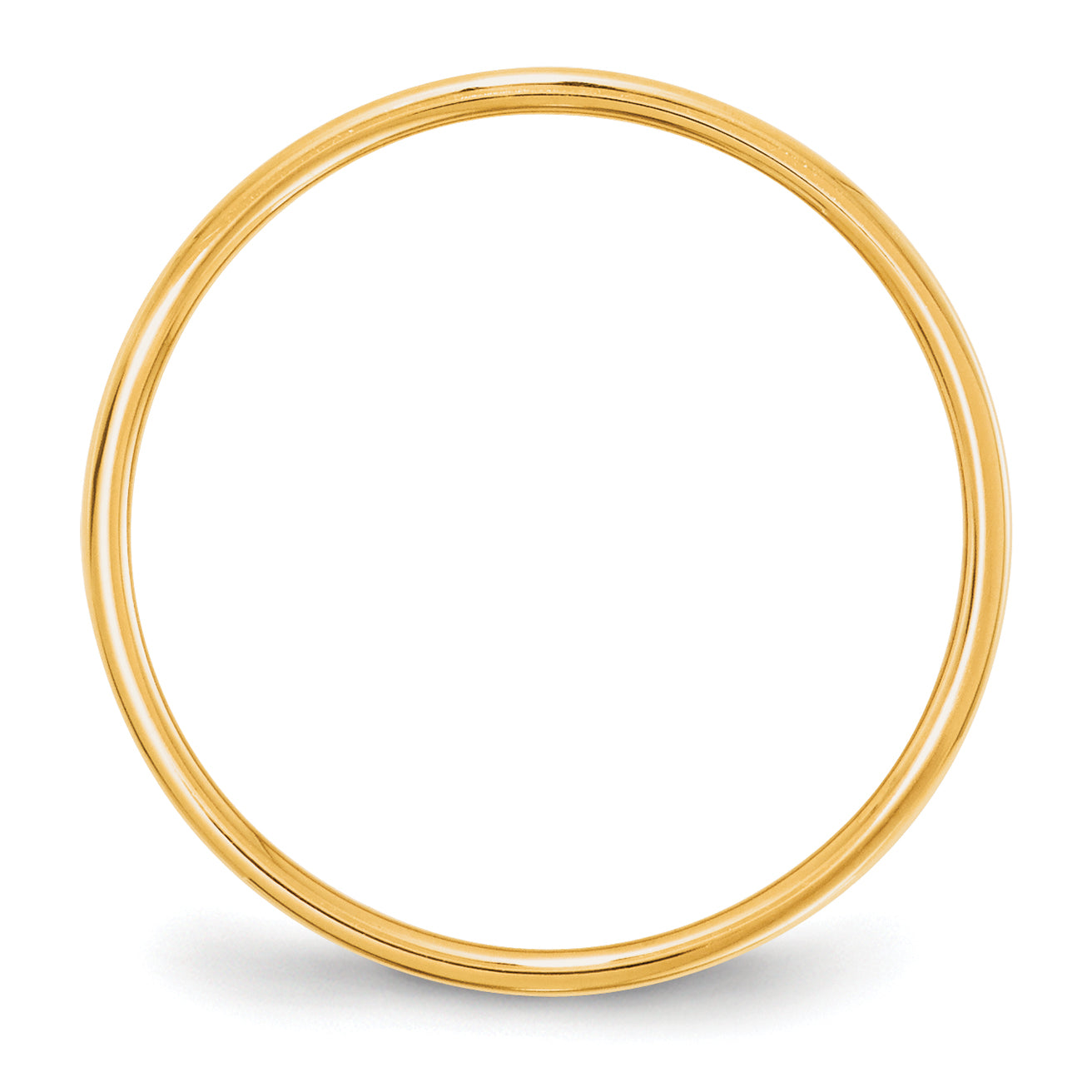 10k Yellow Gold 5mm Lightweight Flat Wedding Band Size 4.5