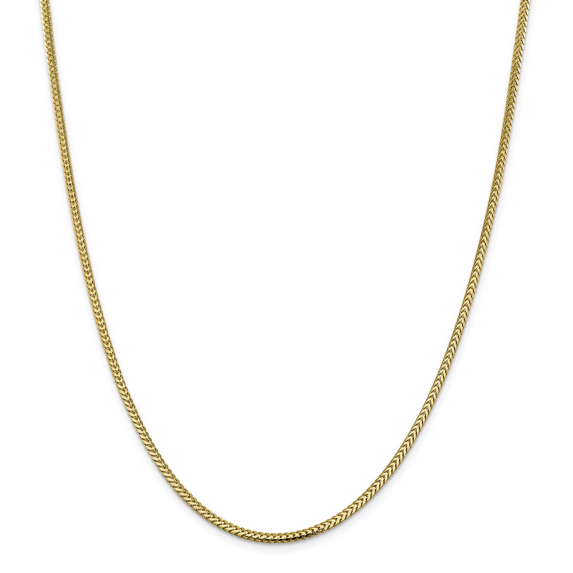 14K 16 Inch 2.3Mm Franco With Lobster Clasp Chain