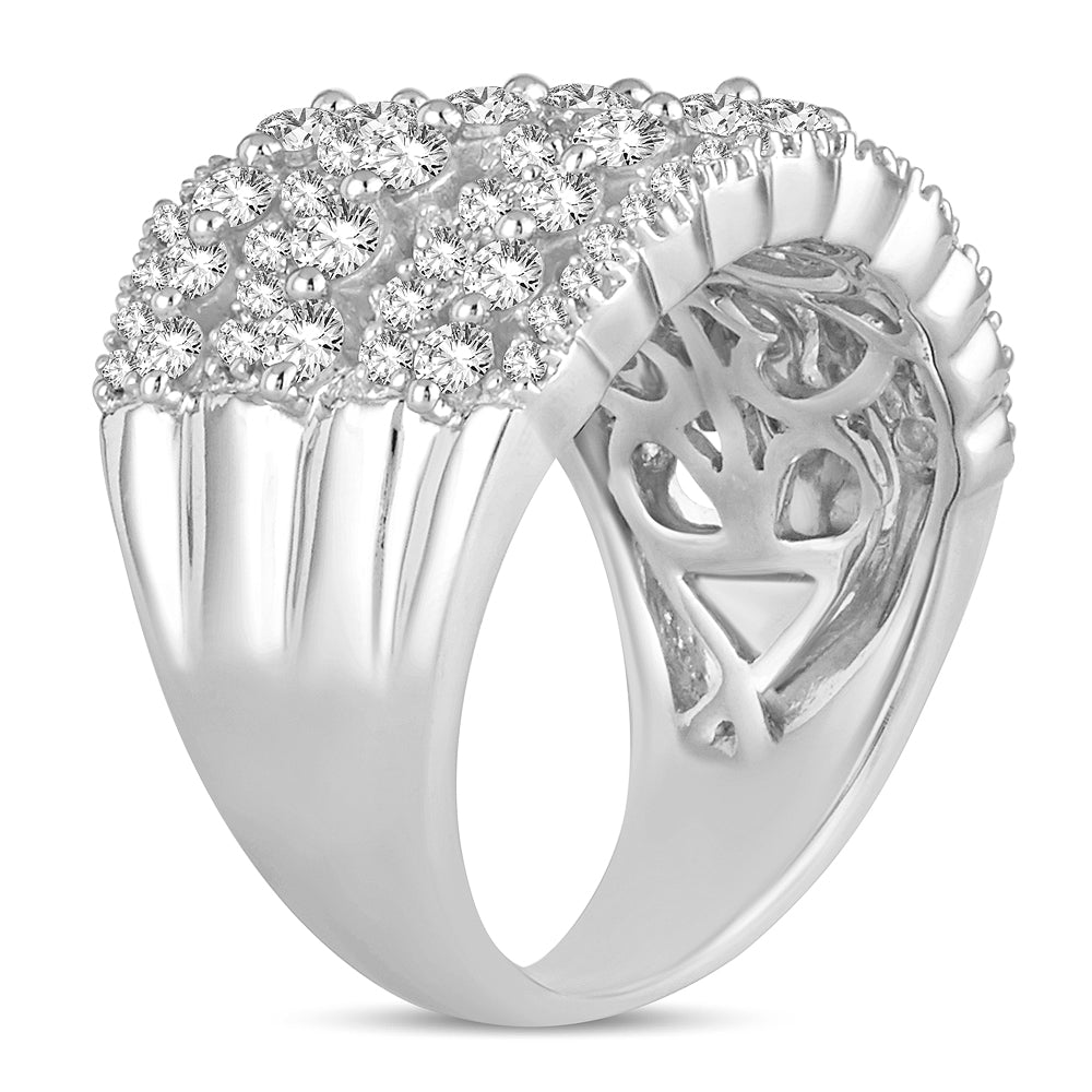 14K White Gold Magnifcnet 2.00Ct Ladies Band