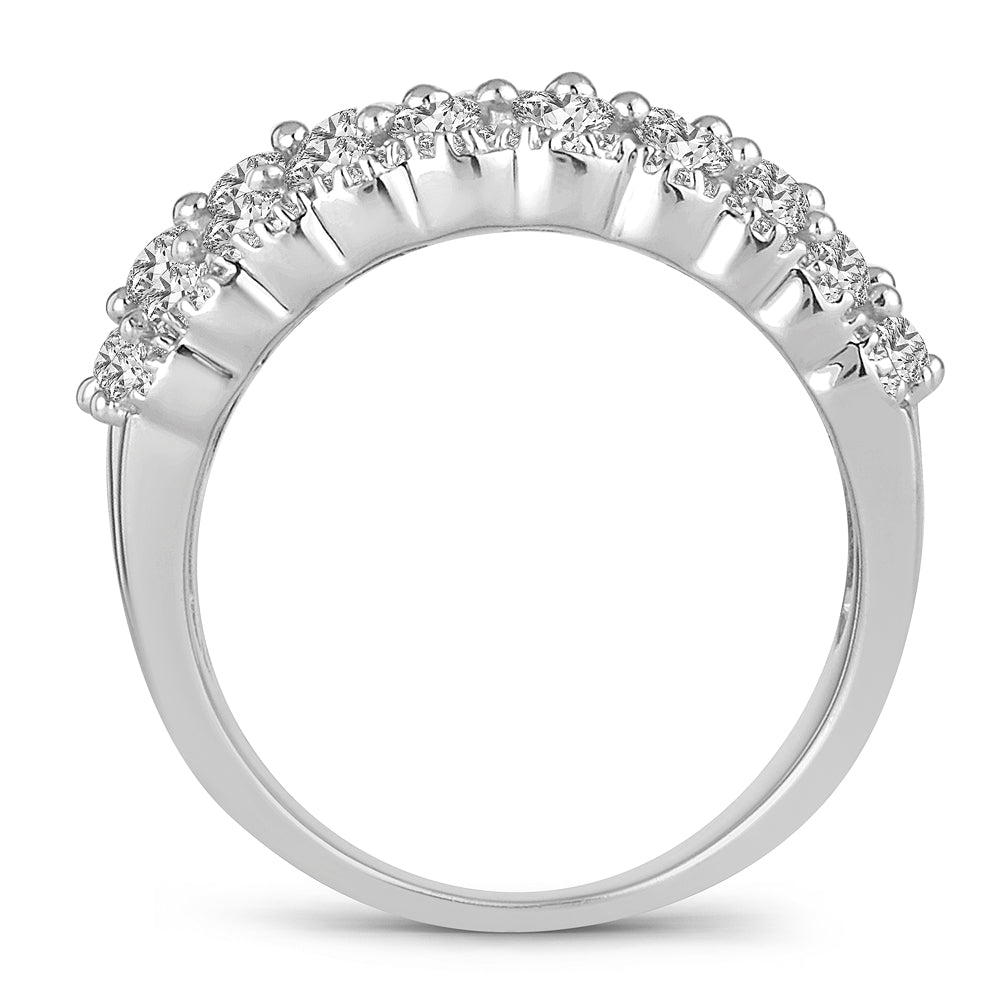 14K White Gold Magnifcnet 2.00Ct Ladies Band