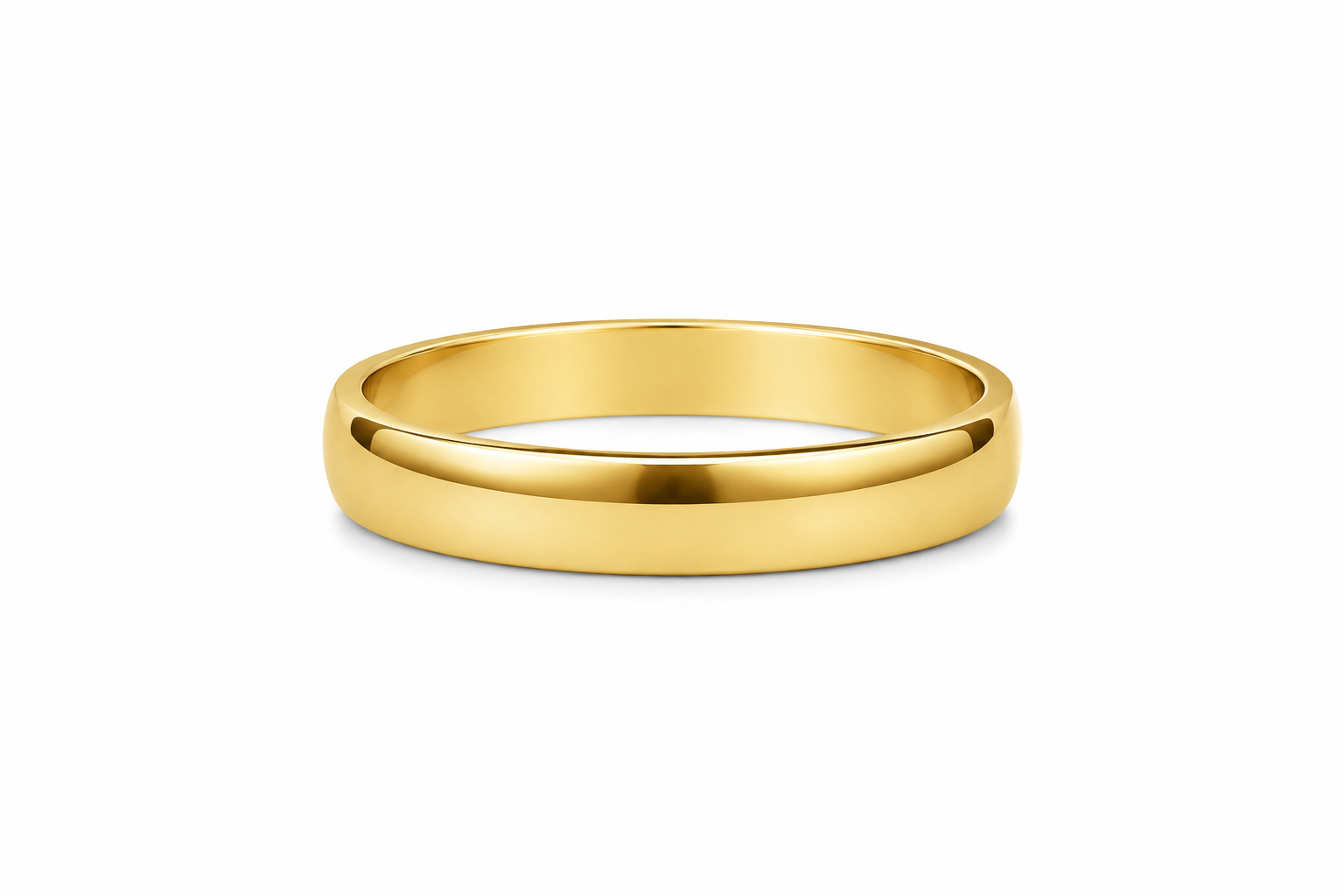 14KT Yellow Gold 4.5 MM Plain Wedding Band