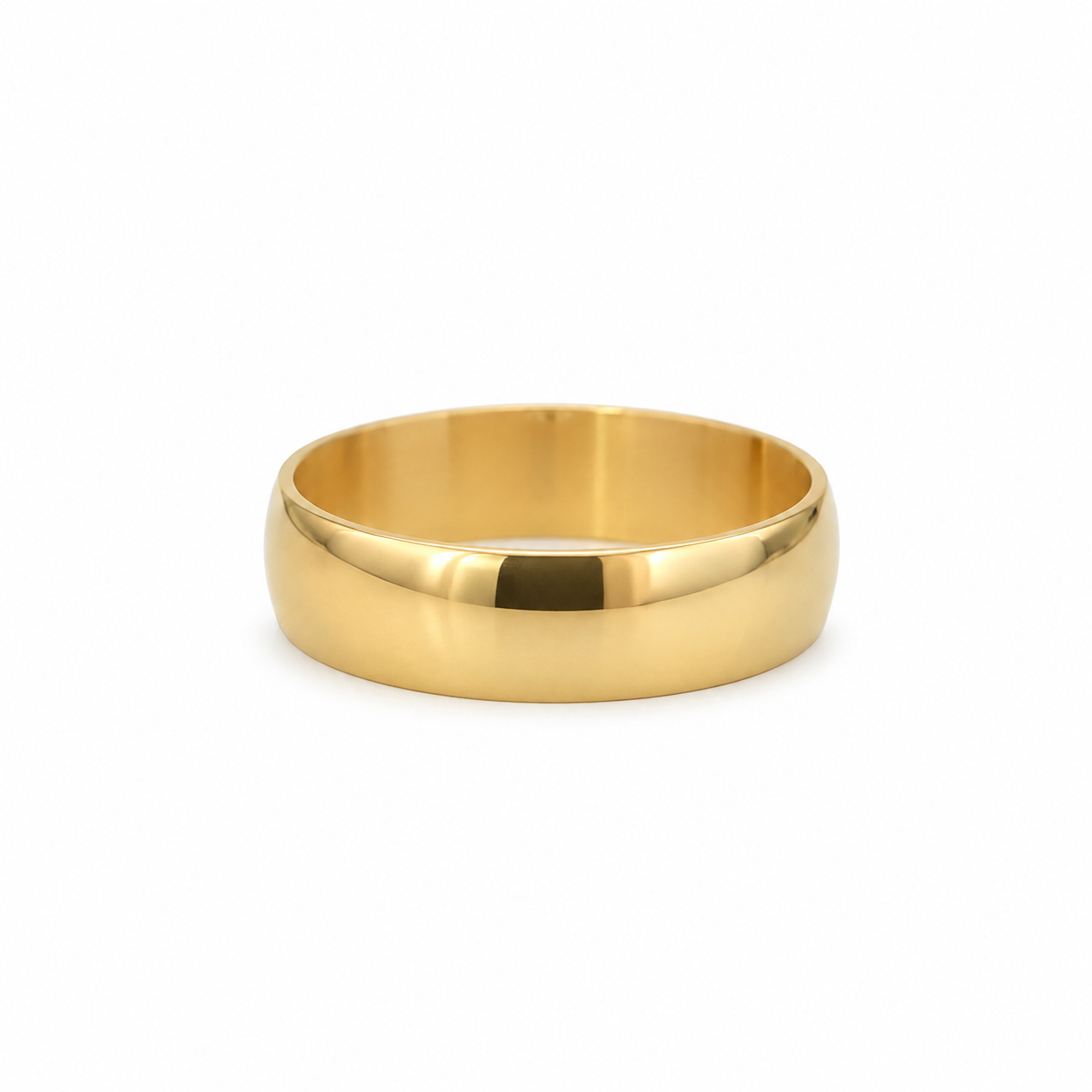 10KT Yellow Gold 7 MM Plain Wedding Band