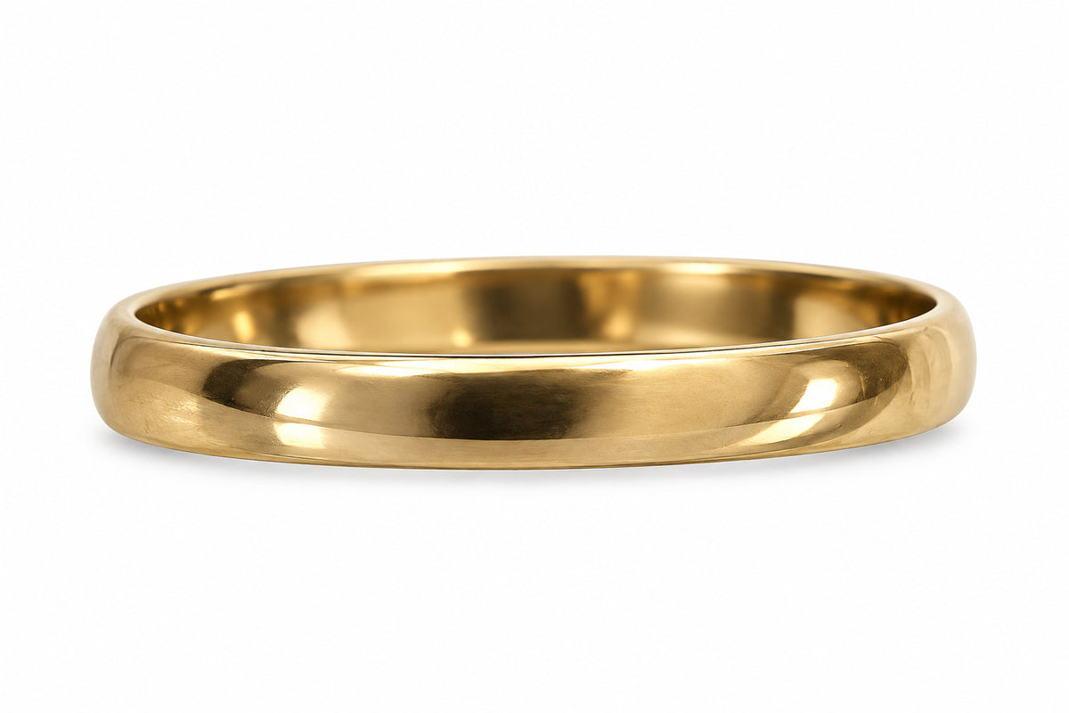 10KT Yellow Gold 2.5 MM Plain Wedding Band