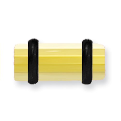 Acrylic Uv Sensitive Layered Plug W 2 Black O-Rings 4G (5.2Mm) 1/2 (13M