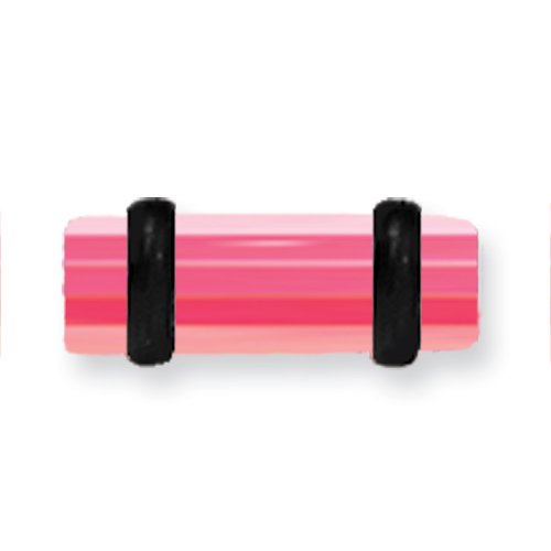 Acrylic Uv Sensitive Layered Plug W 2 Black O-Rings 6G (4.1Mm) 1/2 (13M