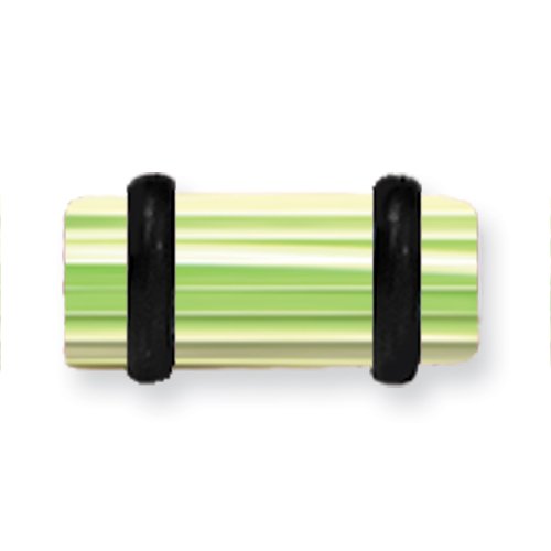 Acrylic Uv Sensitive Layered Plug W 2 Black O-Rings 4G (5.2Mm) 1/2 (13M