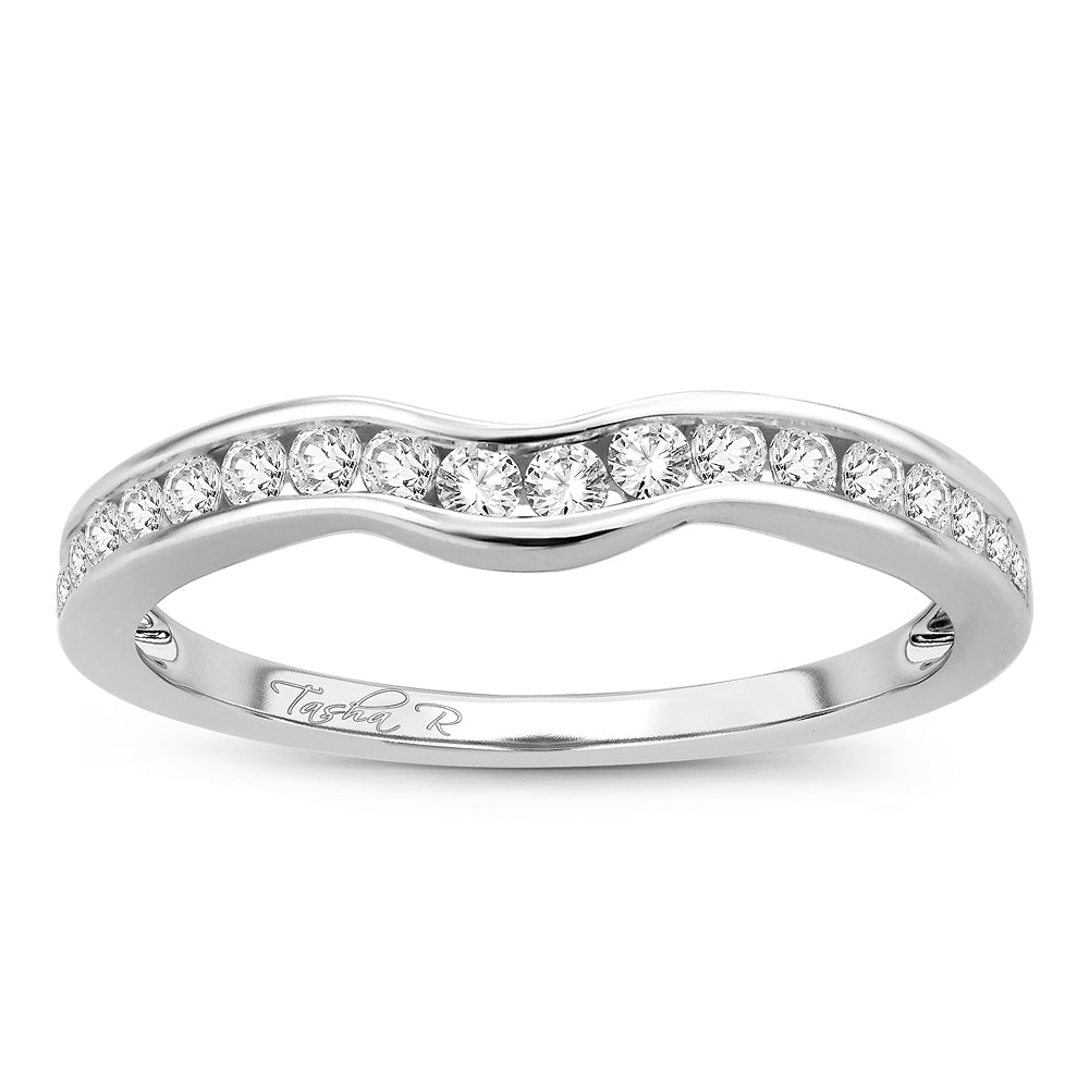 14K White Gold 0.34Ct Diamond Enhancer Band