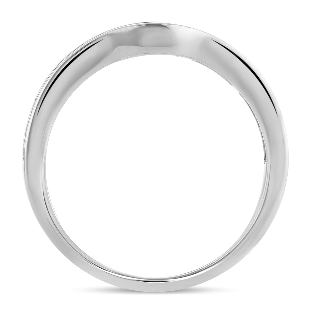14K White Gold 0.34Ct Diamond Enhancer Band