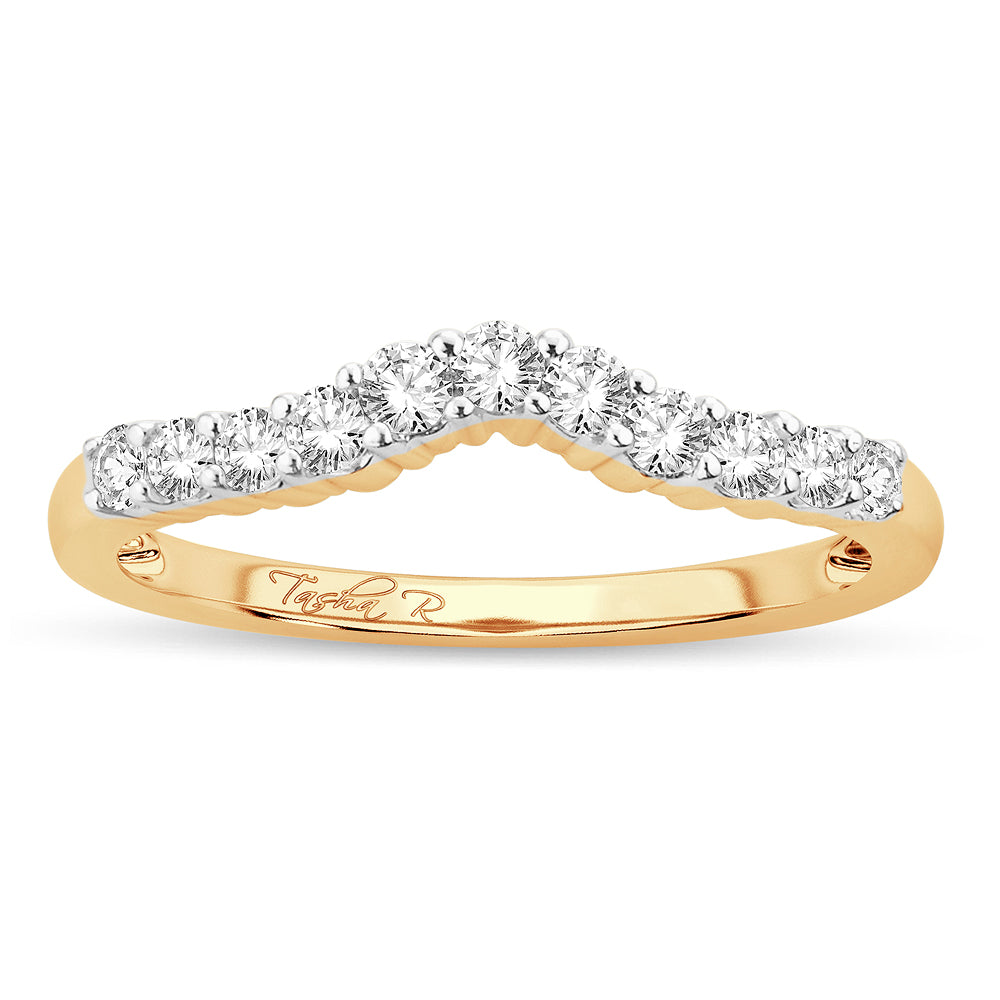 14K Yellow Gold 0.34Ct Diamond Enhancer Band