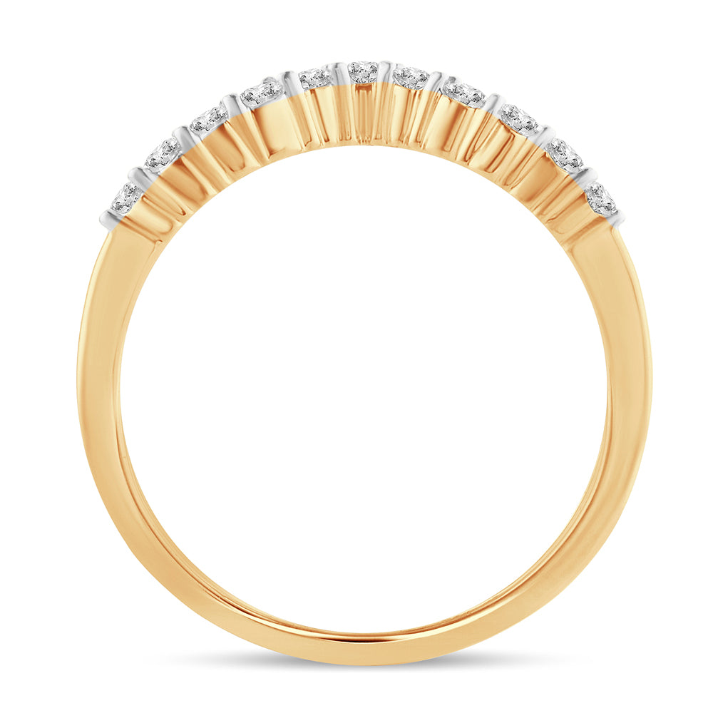 14K Yellow Gold 0.34Ct Diamond Enhancer Band