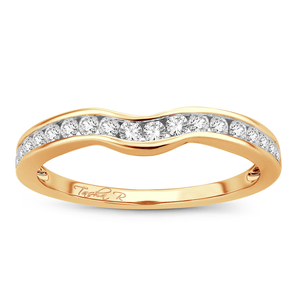 14K Yellow Gold 0.34Ct Diamond Enhancer Band
