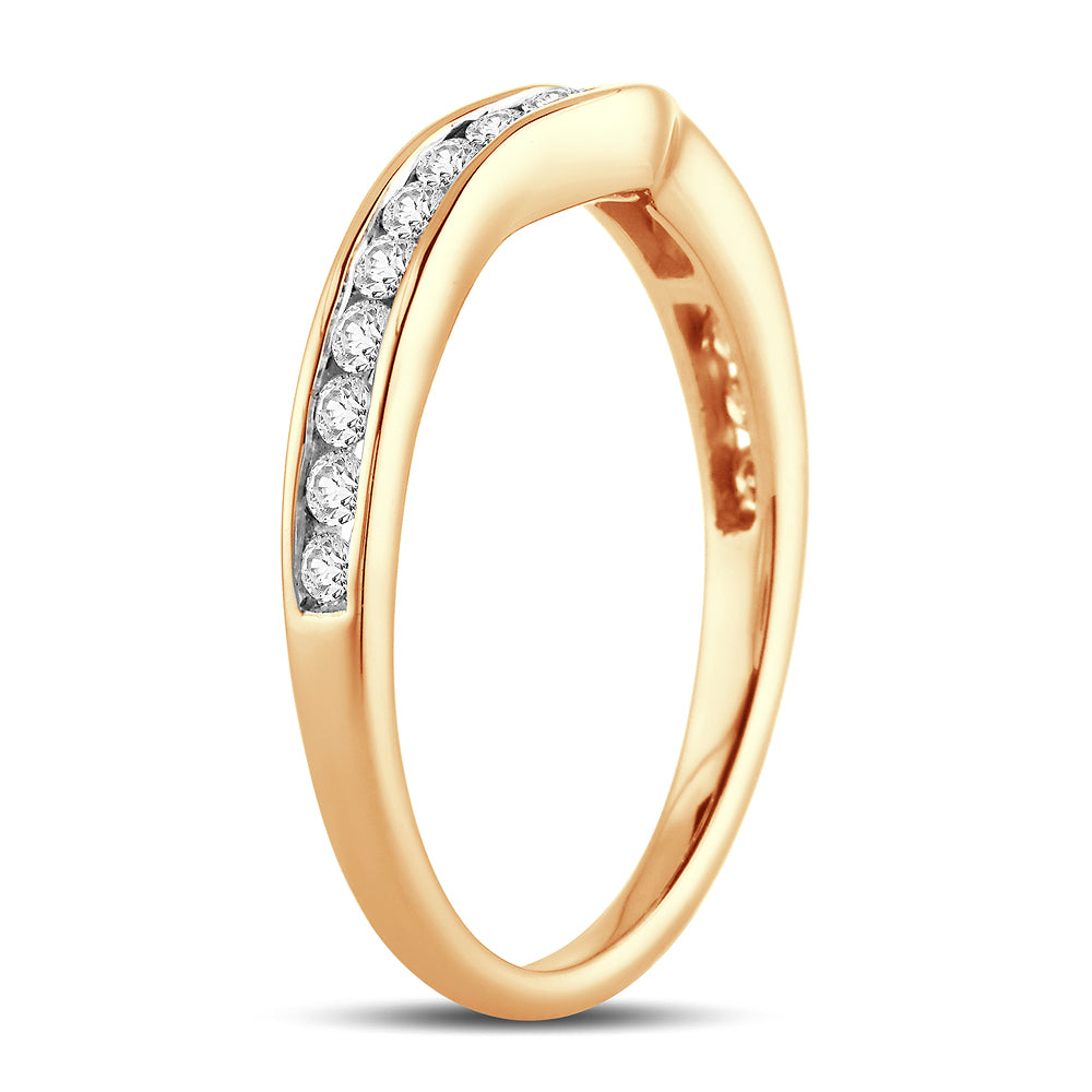 14K Yellow Gold 0.34Ct Diamond Enhancer Band