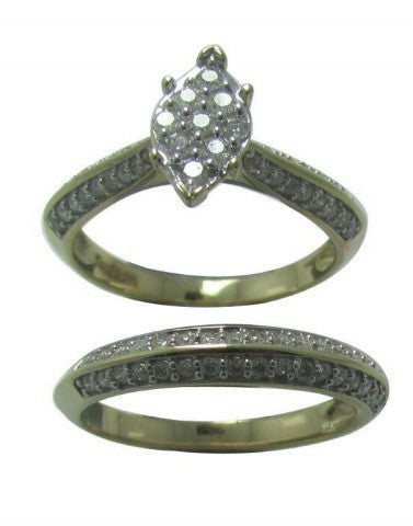 14K White 0.72Ct D-Ladies Rings