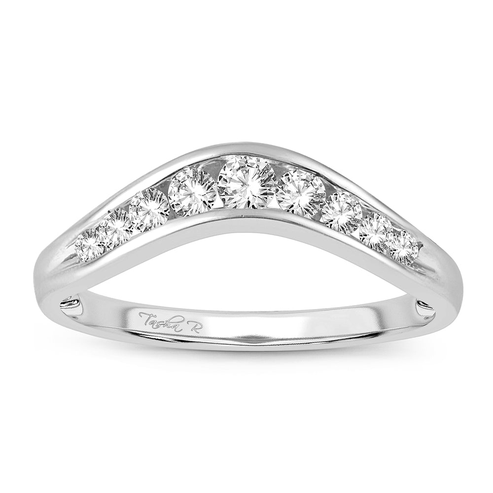 14K White Gold 0.33Ct Diamond Enhancer Band