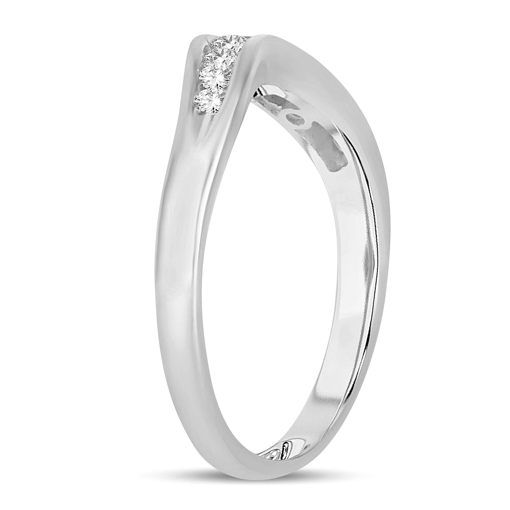 14K White Gold 0.33Ct Diamond Enhancer Band
