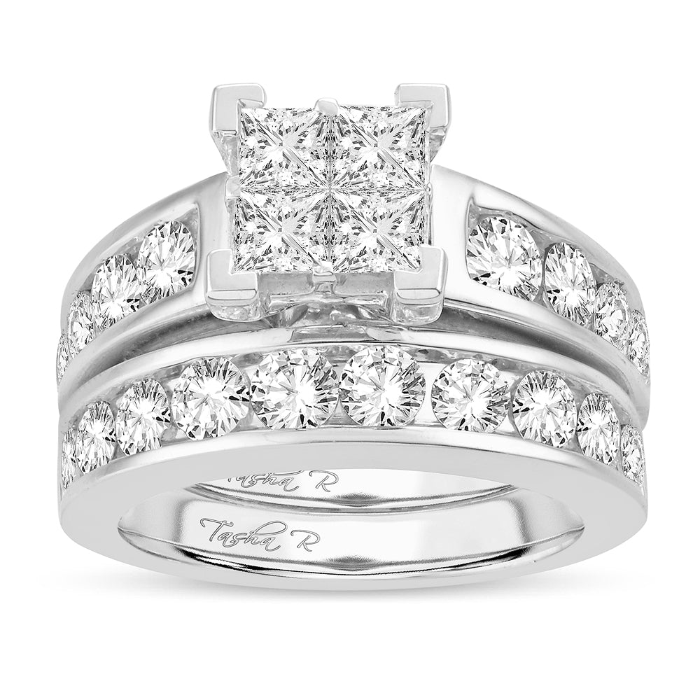 14K White Gold Elegant 0.33Ct Diamond Ring