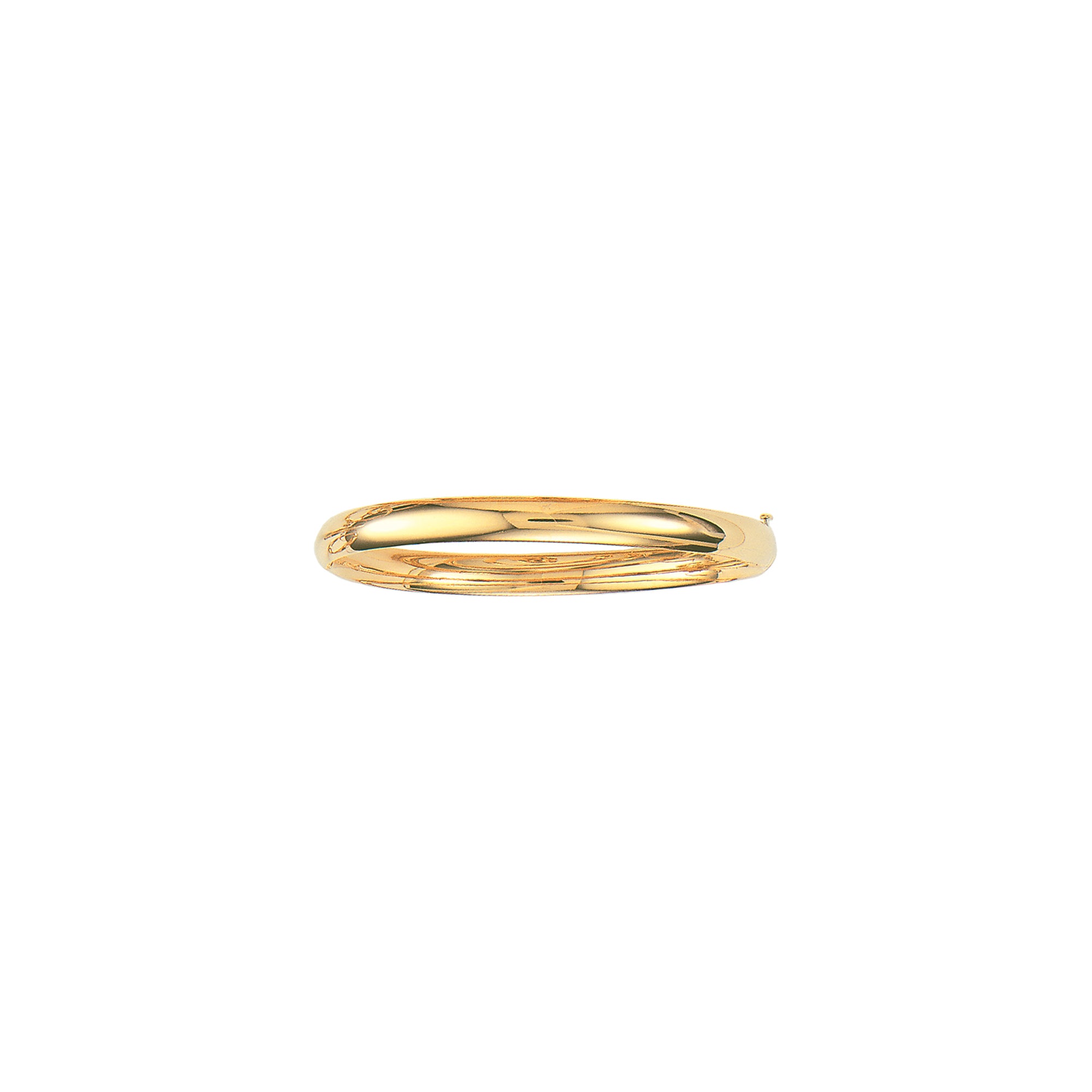 14K Gold Polished 6mm Bangle