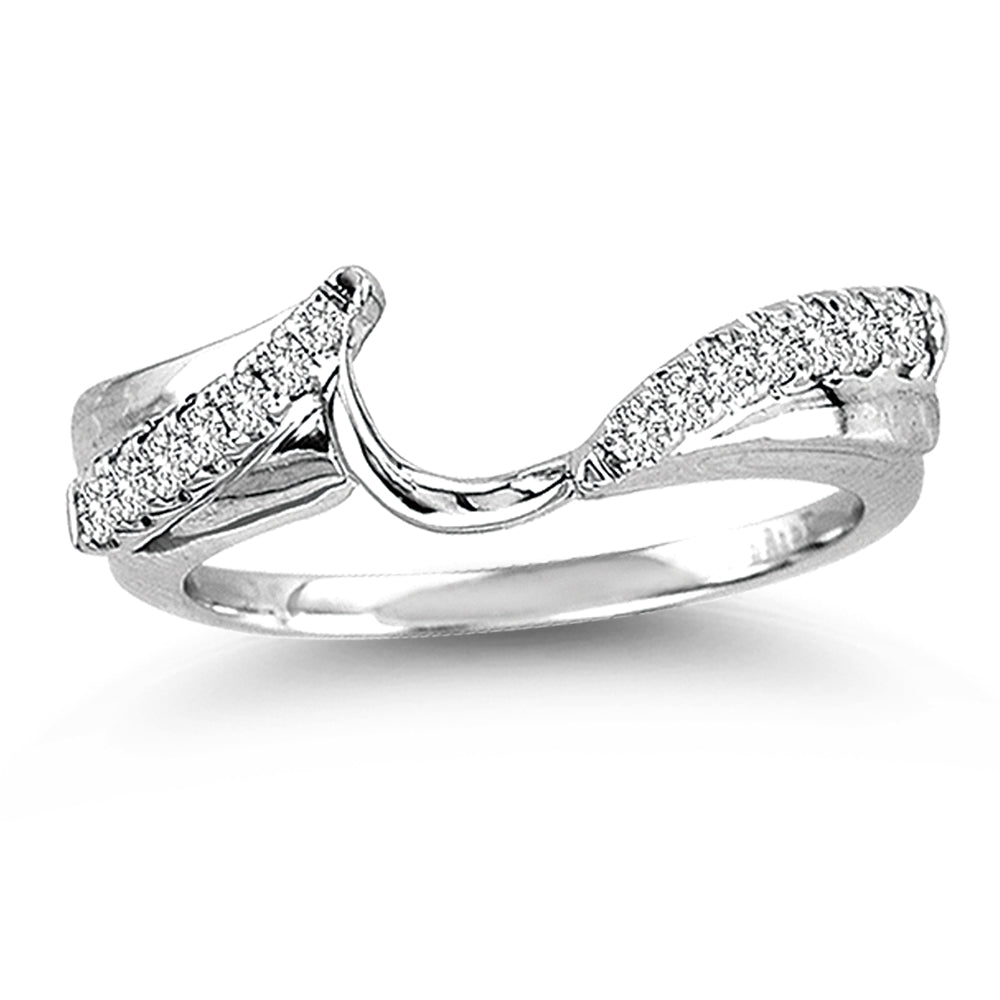 14K White Gold 0.25Ct Diamond Enhancer Band