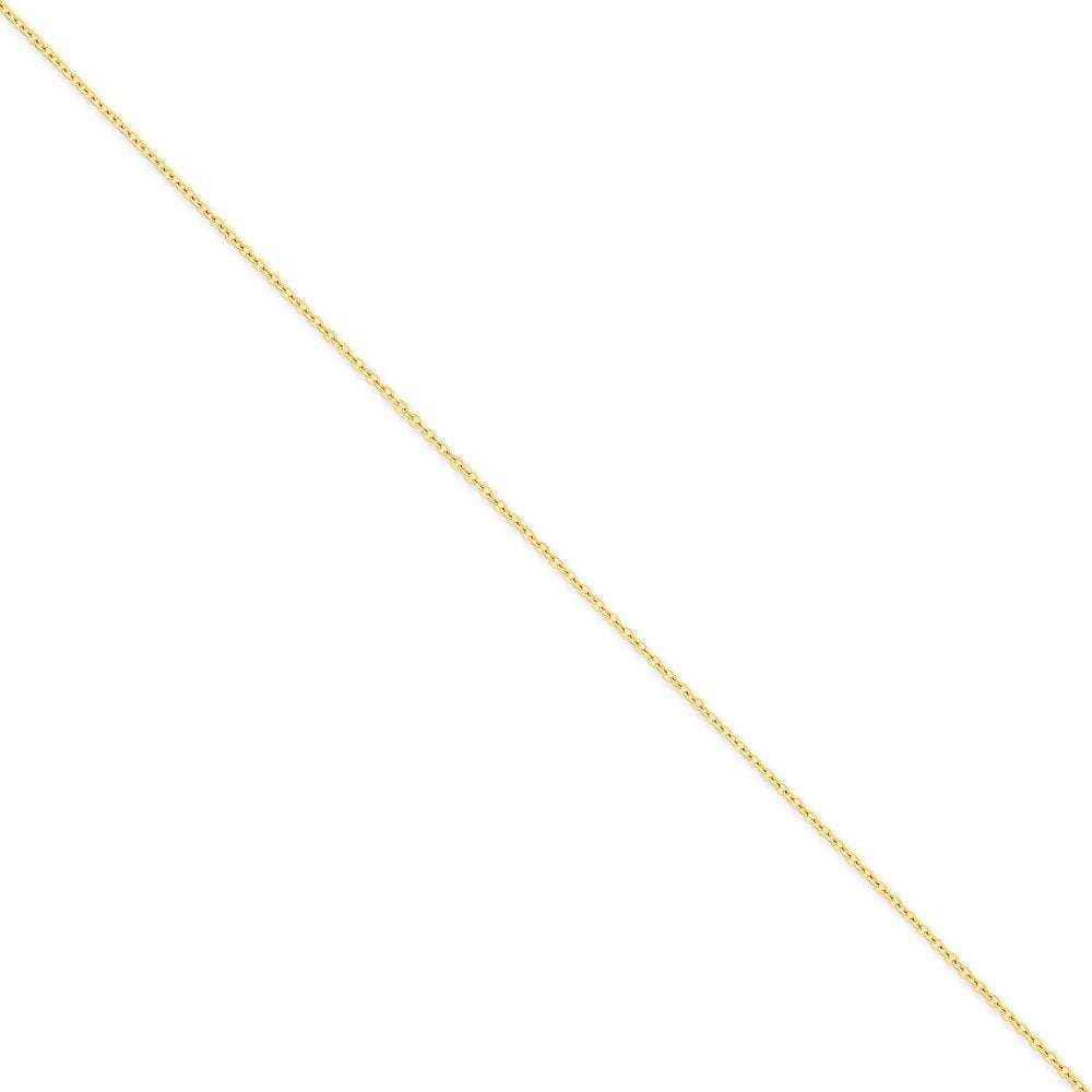 14K 16 Inch 1.6Mm Round Open Link Cable With Lobster Clasp Chain