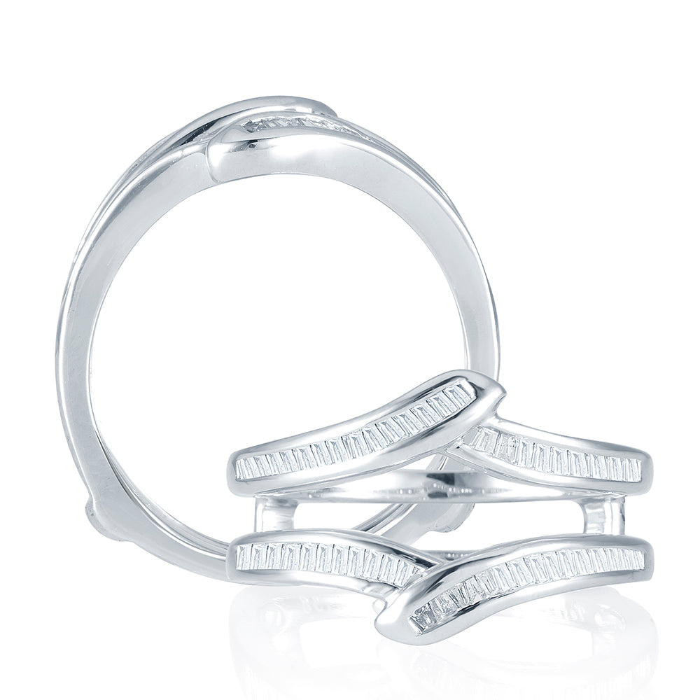 14K White Gold Elegant 0.38Ct Dia Ring