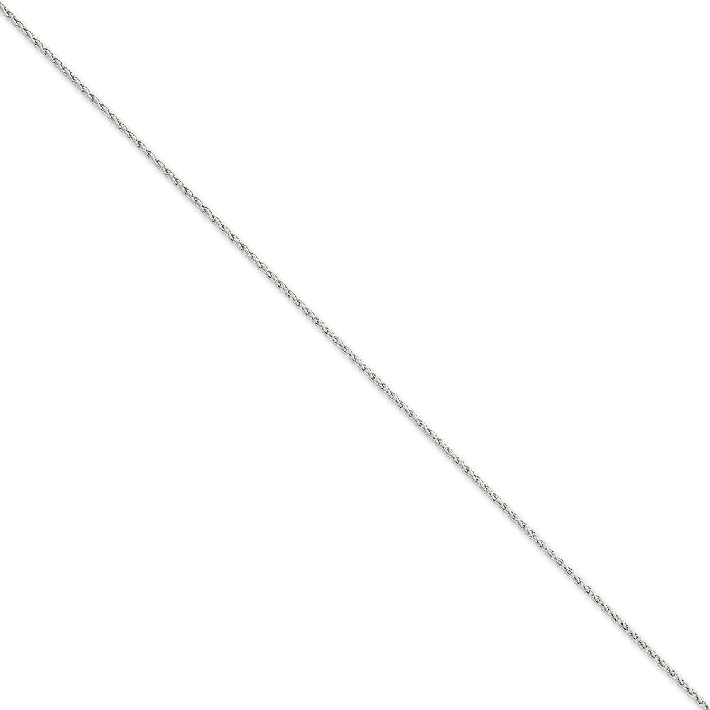 14K White Gold 16 Inch 1.5Mm Parisian Wheat With Lobster Clasp Chain