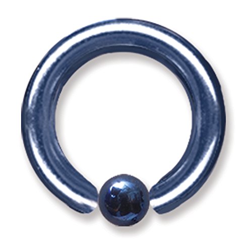 10G (2.6Mm) 1/2 (13Mm) Long W/ 5Mm Ball Cobalt Blue Titanium 10G (2.6Mm