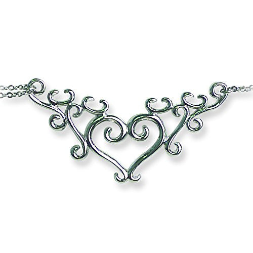 Back Belly Chains Vine Scrollwork Heart W Heart Weight Medium (Fits 28