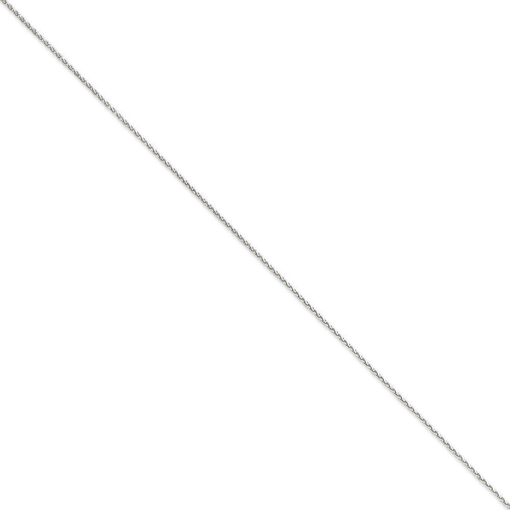 14K White Gold 16 Inch 1.7Mm Diamond-Cut Spiga With Lobster Clasp Chain