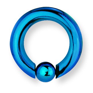 6G (4.1Mm) 1/2 (13Mm) Dia W 6Mm Ball Cobalt Blue Titanium 6G (4.1Mm) 1/
