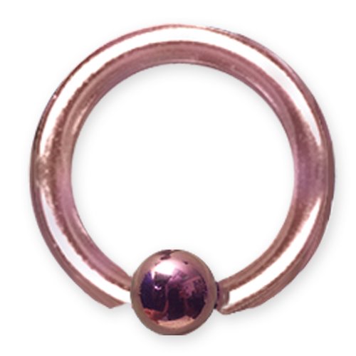 8G (3.2Mm) 1/2 (13Mm) Dia W 5Mm Ball Dark Pink Titanium 8G (3.2Mm) 1/2
