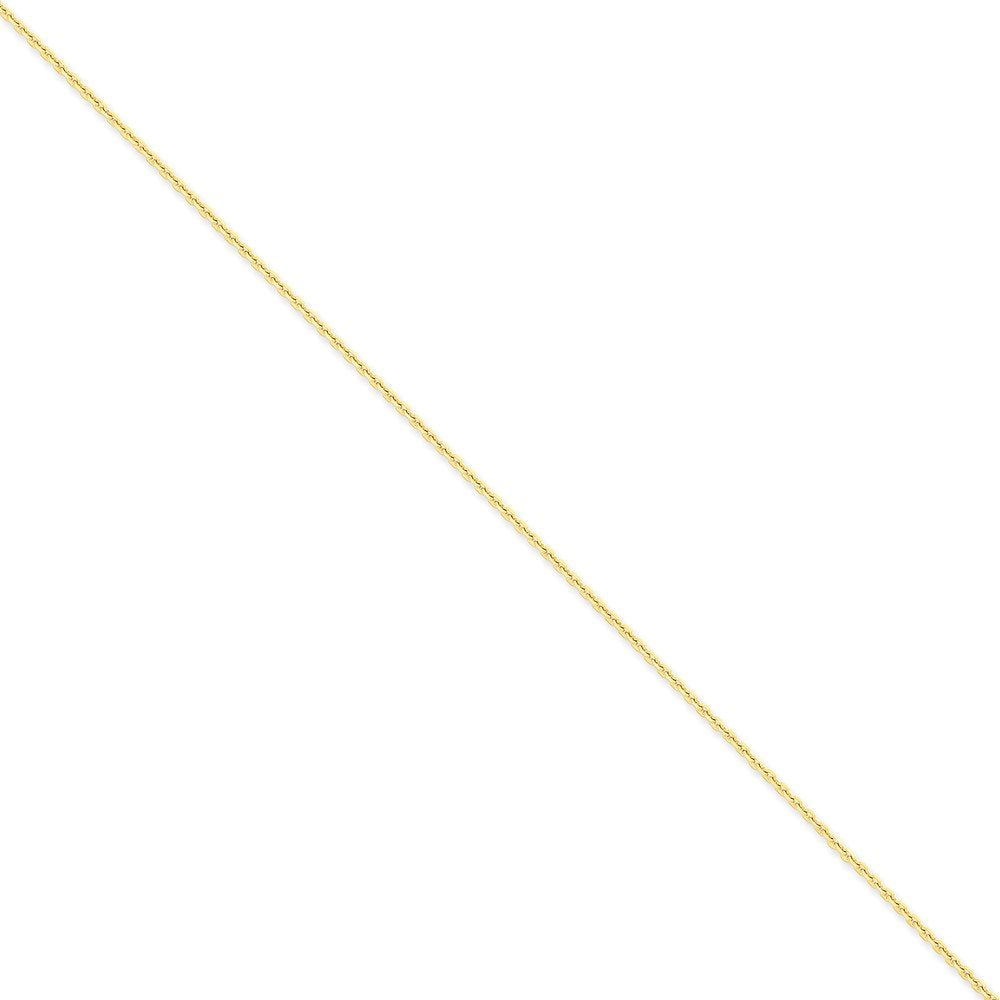 14K 18 Inch 1.65Mm Solid Diamond-Cut Cable With Lobster Clasp Chain