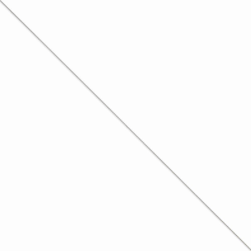 14K White Gold 20 Inch .85Mm Spiga With Spring Ring Clasp Chain