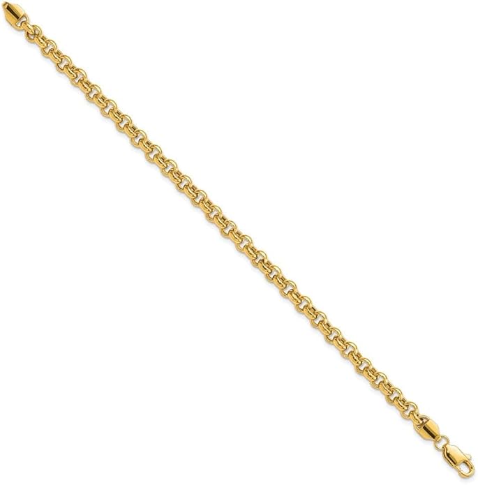 22k Solid Yellow Gold Fancy Rolo Chains