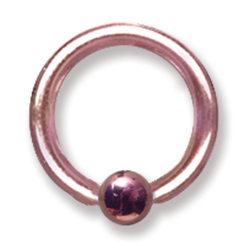 12G (2Mm) 3/8 (10Mm) Dia W 4Mm Ball Dark Pink Titanium 12G (2Mm) 3/8
