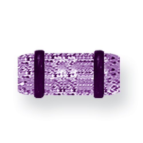 Acrylic Uv Sensitive Heavy Glitter Plug W 2 Rubber O-Rings 4G (5.2Mm) 1/2