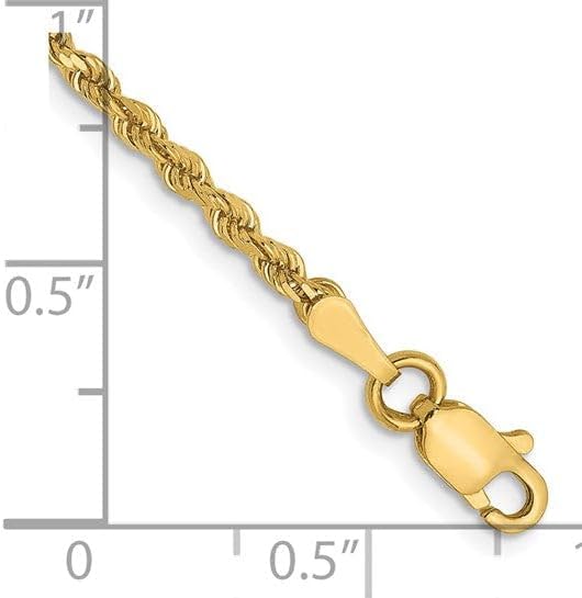 14kt Lightweight Yellow Gold Rope Chain