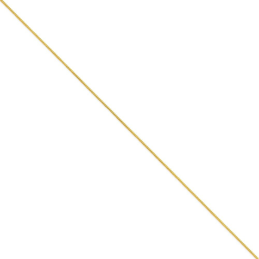 14K 30 Inch .9Mm Franco With Lobster Clasp Chain