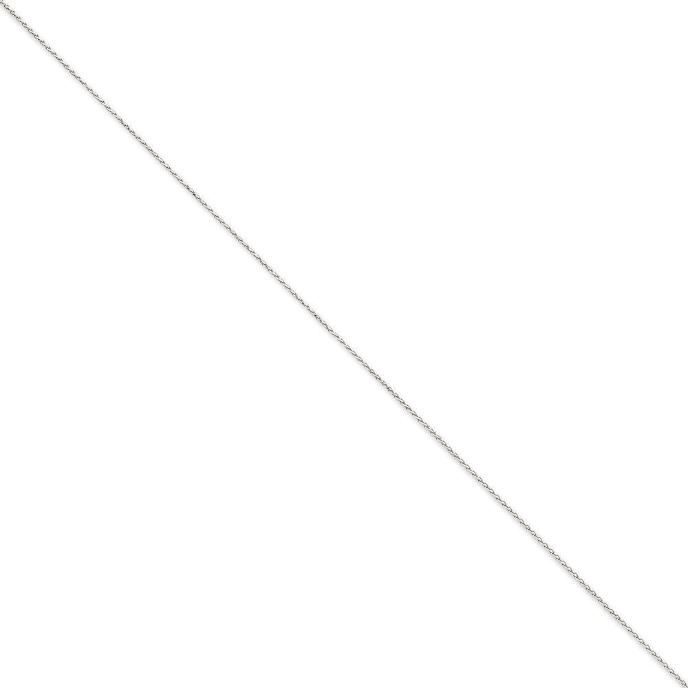 14K White Gold 24 Inch 1.25Mm Diamond-Cut Spiga With Lobster Clasp Chain
