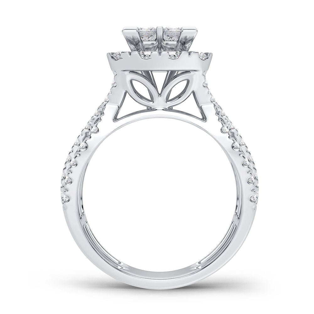 14K White Gold Gorgeous 2.00Ct Diamond Ring