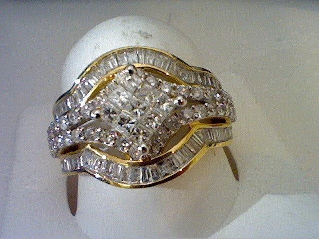 14K Yellow 1.30Ct D-Ladies Rings