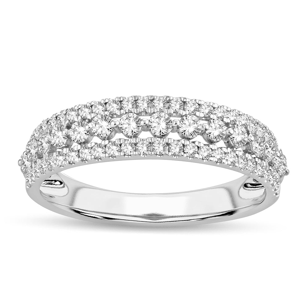 14K White Gold Beautiful 0.50Ct Diamond Band