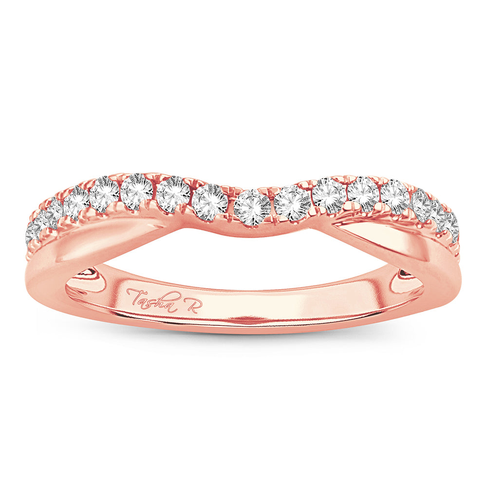 14K Rose Gold 0.25Ct Diamond Enhancer Band